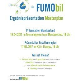 PRÄSENTATION DES «FUMOBIL-MASTERPLANS» – TERMIN GLEICH VORMERKEN!