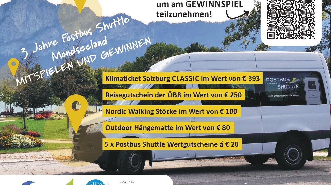3 Jahre Postbus Shuttle im Mondseeland – SOMMER-GEWINNSPIEL