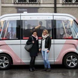 PREMIERE: SELBSTFAHRENDER MINIBUS IN SALZBURG – LEADER REGION FUMO ALS PROJEKTPARTNER DABEI
