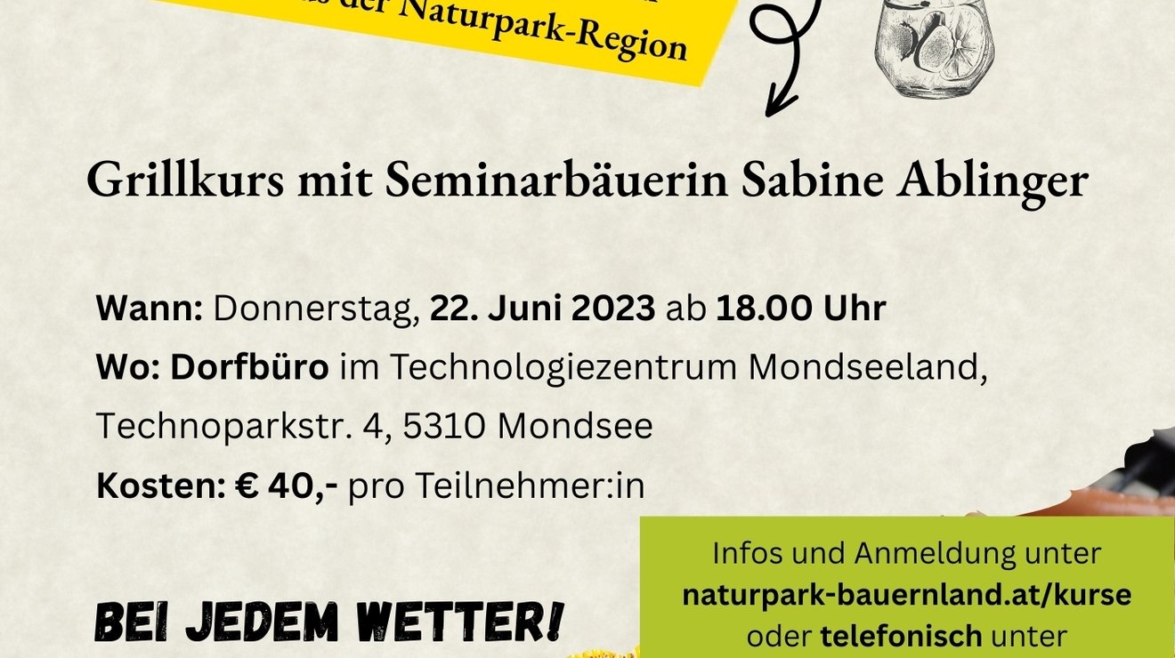 NATURPARK-/KEM-KOCHKURS: „GRILLEN IM NATURPARK – KLIMAFREUNDLICH UND REGIONAL“