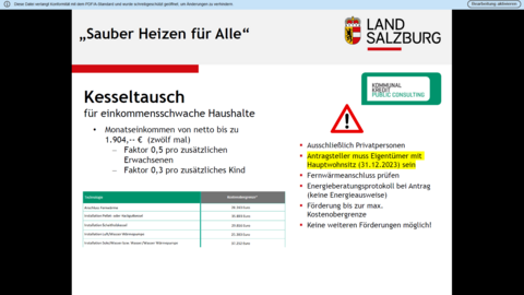 Energiewirtschaft und -beratung  Land Salzburg