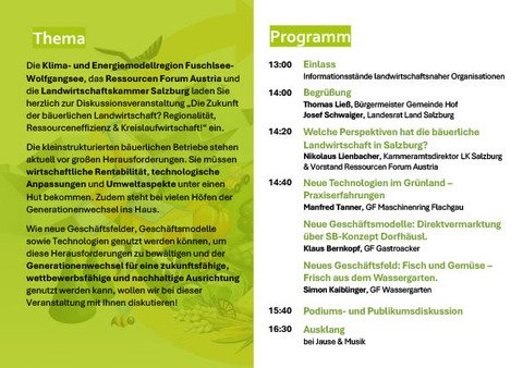 Programm: DIE ZUKUNFT DER-BÄUERLICHEN-LANDWIRTSCHAFT?